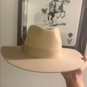 Chic Cream Wide-Brim Hat